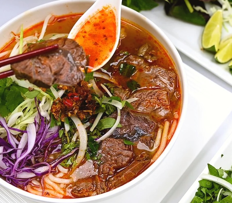A spread of delicate and flavorful royal Hue cuisine