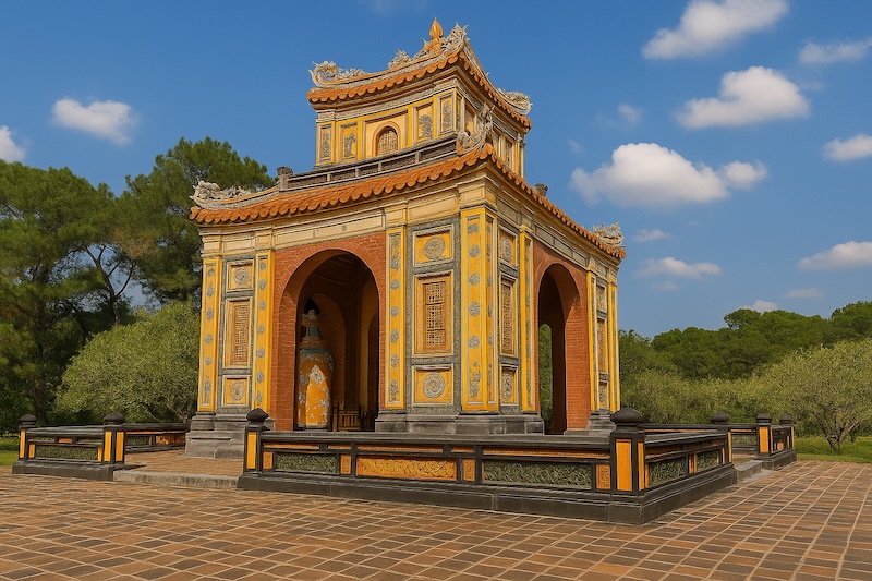 The tranquil and expansive grounds of Tu Duc Tomb