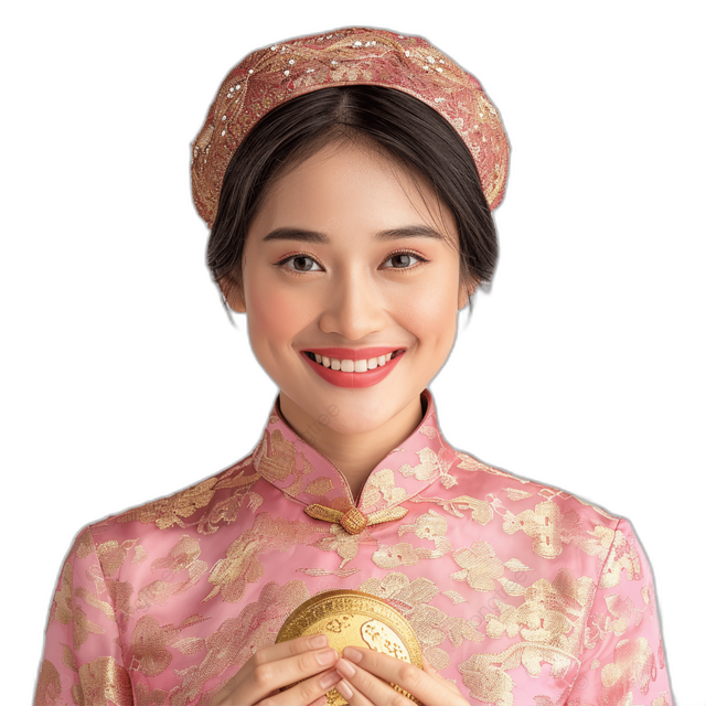 Smiling Vietnamese local in a travel setting